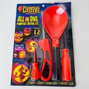 Pumpkin Masters All In One‎ Pumpkin Carving Kit Tools And Pattern Book Set